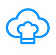 Cloud kitchen solutions icon
