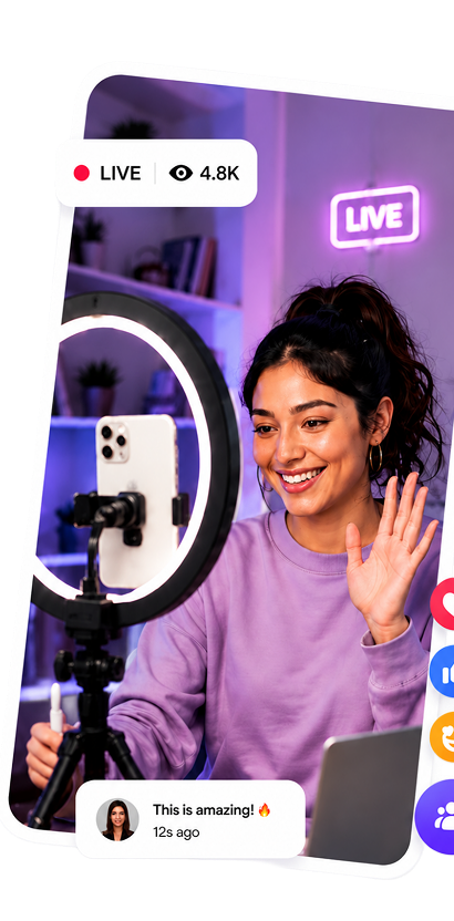 Live creator streaming